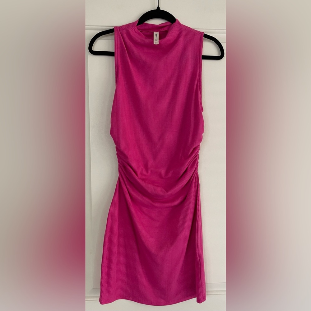 Vanilla Bay Pink Ribbed Dress